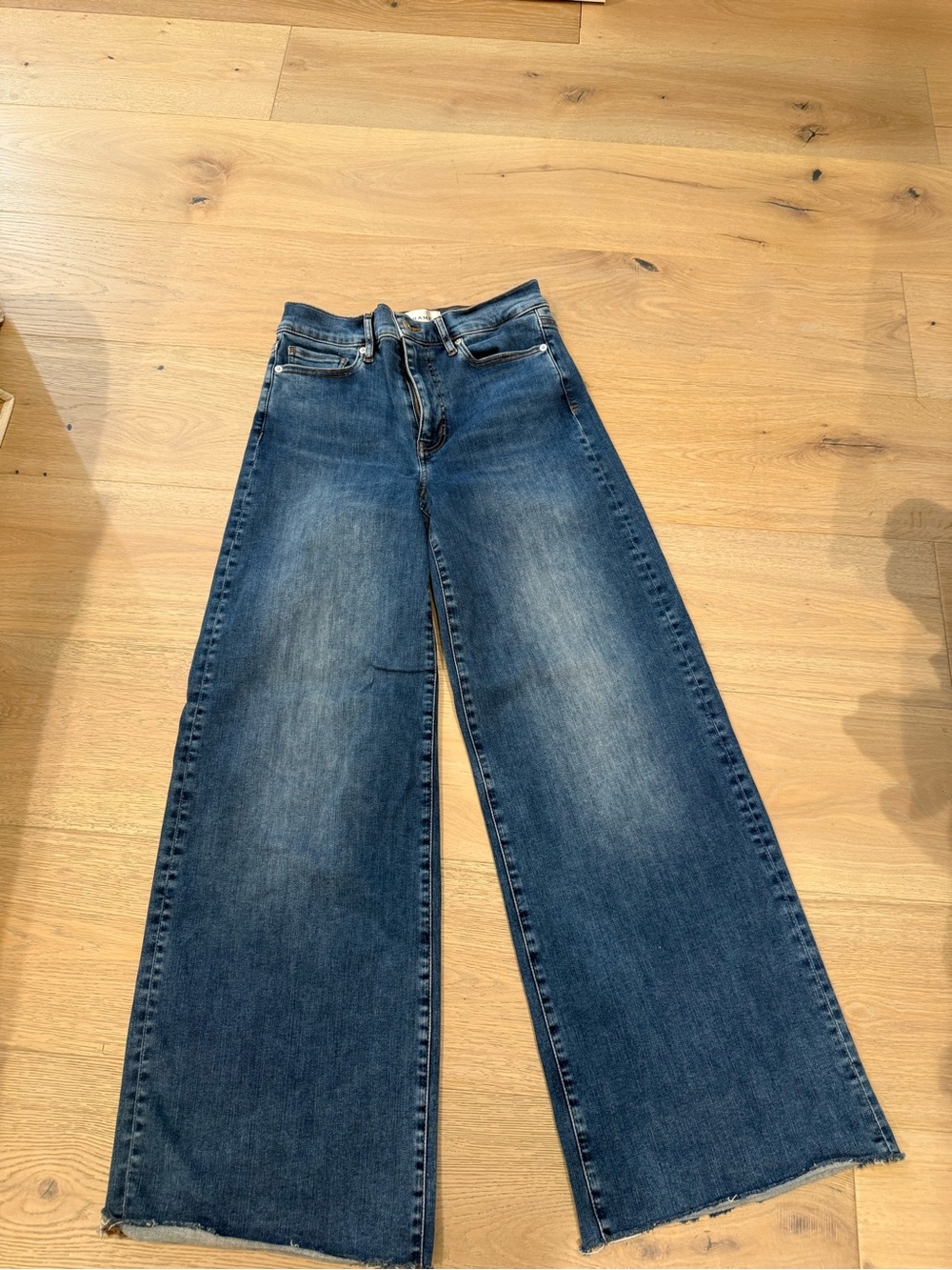 Frame size 27 waist Wide Leg Women's Jeans in Blue Denim